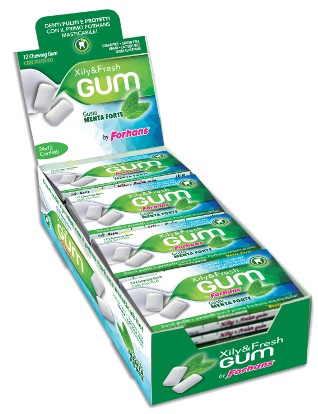 FORHANS GOMMA DA MASTICARE XYLI&FRESH GUM 12 CONFETTI - Farmastop