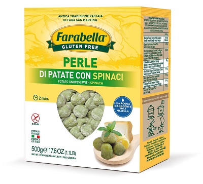 FARABELLA PERLE PATATE SPINACI 500 G ASTUCCIO - Farmastop