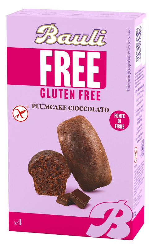 BAULI FREE PLUMCAKE CIOCCOLATO 4 PEZZI DA 33 G - Farmastop