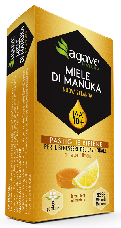 AGAVE NATURA MANUKA IAA 10+ E LIMONE 8 PASTIGLIE 20 G - Farmastop