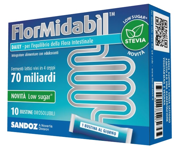 FLORMIDABIL DAILY 10 BUSTINE CON STEVIA - Farmastop