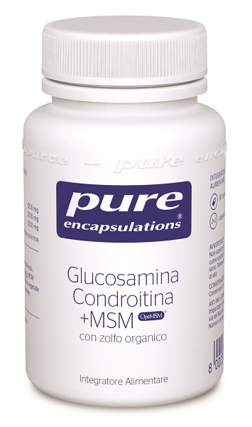 PURE ENCAPSULATIONS GLUCOSAMINA CONDROITINA + MSM 30 CAPSULE - Farmastop