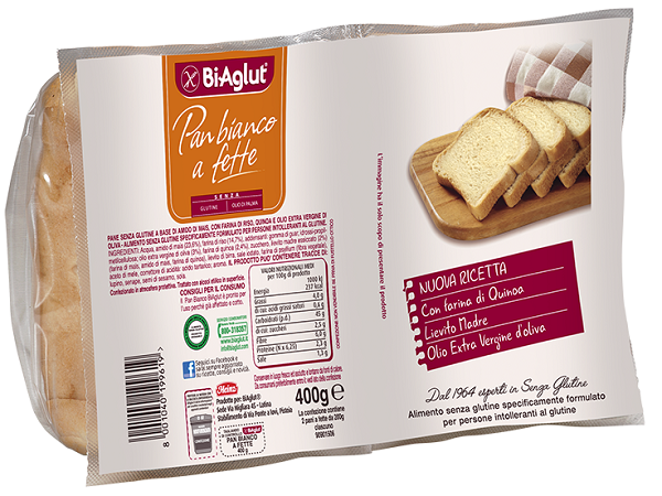 BIAGLUT PANE SOFFICE FETTE 2 X 200 G - Farmastop