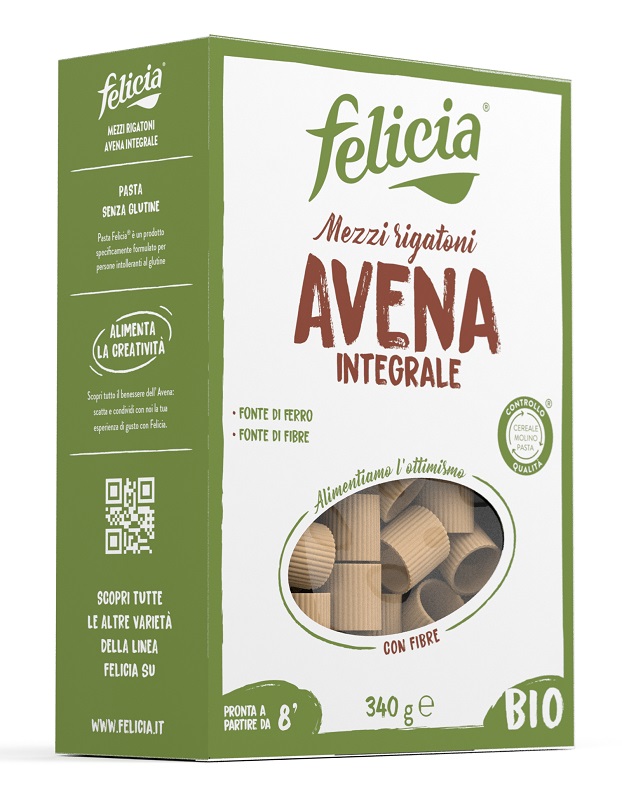 FELICIA MEZZI RIGATONI AVENA 340 G - Farmastop