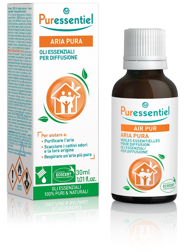 PURESSENTIEL MISCELA PER DIFFUSIONE ARIA PURA CERTIFICATA ECOCERT 30 ML - Farmastop