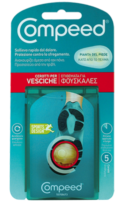 COMPEED CEROTTI PER VESCICHE PIANTA PIEDE SPORT 5 PEZZI - Farmastop