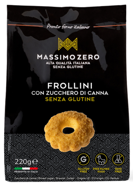 MASSIMO ZERO FROLLINI ZUCCHERO DI CANNA 220 G - Farmastop