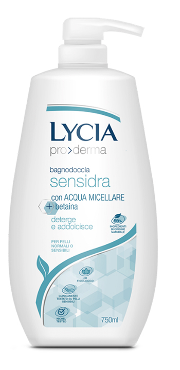 LYCIA PRODERMA BAGNODOCCIA SENSIDRA 750 ML - Farmastop