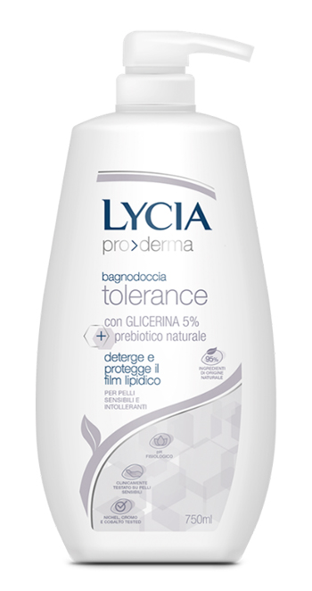 LYCIA PRODERMA BAGNODOCCIA TOLERANCE 750 ML - Farmastop