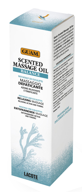 GUAM SCENTED MASSAGE OIL BALANCE MASSAGGIO DEFATICANTE RILASSANTE E TONIFICANTE 150 ML - Farmastop
