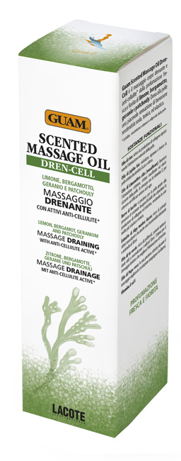 GUAM SCENTED MASSAGE OIL DREN CELL MASSAGGIO DRENANTE CON ATTIVI ANTI-CELLULITE 150 ML - Farmastop