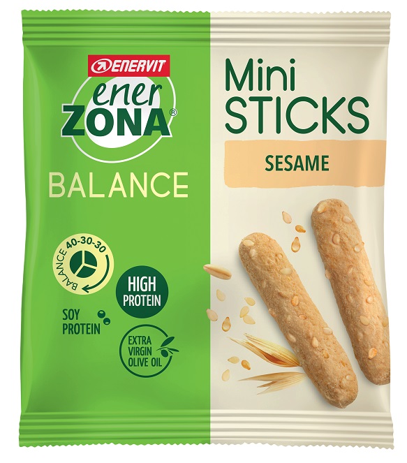 ENERZONA MINI BREAD STICKS SESAME 22 G - Farmastop