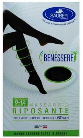 COLLANT SUPERCOPRENTE SAUBER 8-12 MMHG FANTASIA POIS PICCOLI BIANCO E NERO 4 - Farmastop