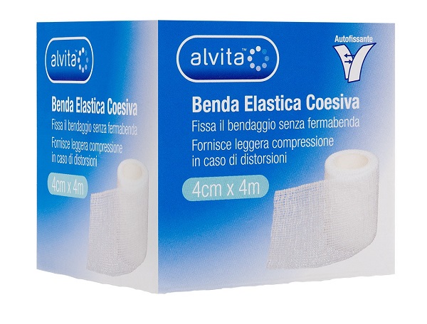 BENDA ELASTICA COESIVA ALVITA 4X4 - Farmastop