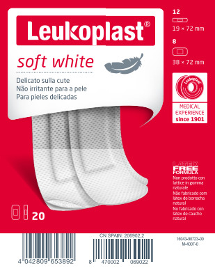 LEUKOPLAST SOFT WHITE 20 PEZZI ASSORTITI - Farmastop