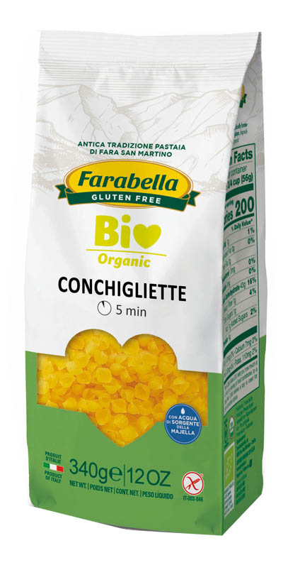 FARABELLA BIO CONCHIGLIETTE MAIS-RISO 340 G - Farmastop