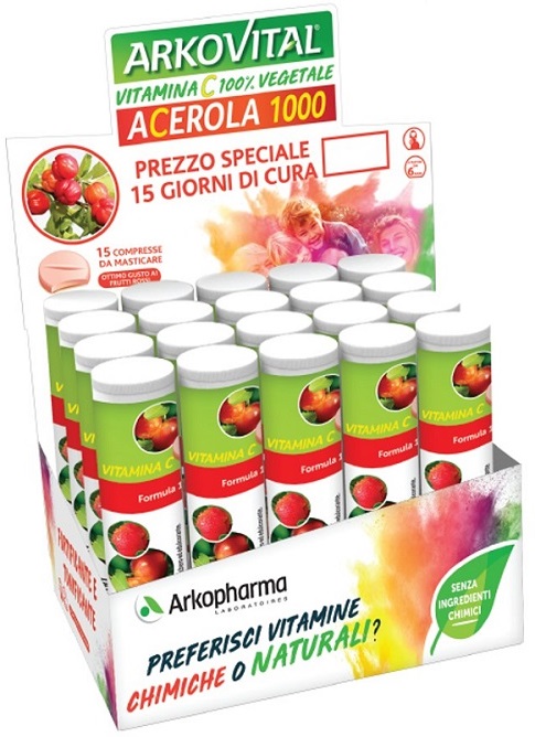 ARKOVITAL ACEROLA 1000 15 COMPRESSE - Farmastop