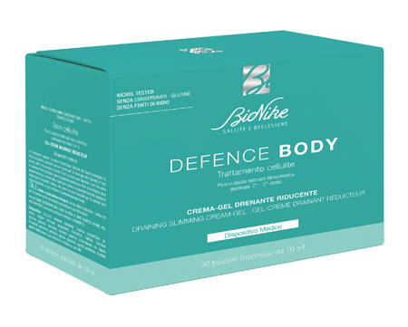 DEFENCE BODY TRATTAMENTO CELLULITE CREMA GEL DRENANTE RIDUCENTE 30 BUSTINE DA 10 ML - Farmastop