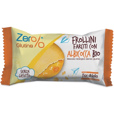ZER%GLUTINE FROLLINI FARCITI CON ALBICOCCA 70 G - Farmastop