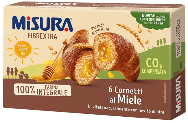 MISURA CORNETTI FIBRE EXTRA MIELE 6 PEZZI - Farmastop