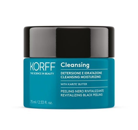 KORFF CLEANSING PEELING NERO RIVITALIZZANTE 75 ML - Farmastop