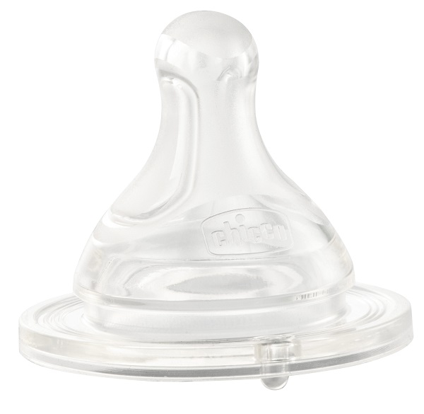 CHICCO TETTARELLA PERFECT 5 4M IN SILICONE 3 FORI 2 PEZZI - Farmastop