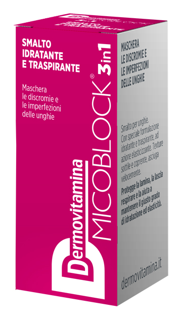 DERMOVITAMINA MICOBLOCK 3 IN 1 SMALTO IDRATANTE E TRASPIRANTE FUCSIA 5 ML - Farmastop