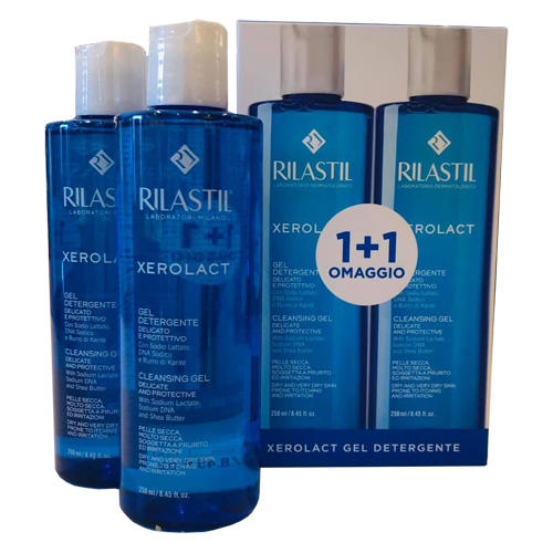 RILASTIL XEROLACT GEL DETERGENTE BIPACK 1+1 250 ML - Farmastop