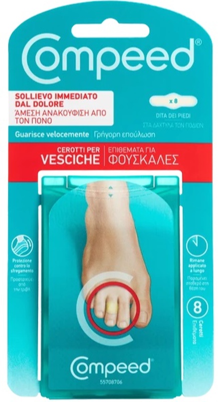 COMPEED CEROTTI PER VESCICHE DITA PIEDI 8 PEZZI - Farmastop
