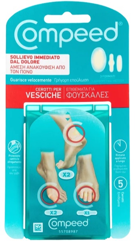 COMPEED CEROTTI PER VESCICHE MISTO 5 PEZZI - Farmastop