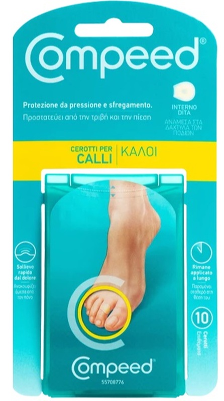 COMPEED CEROTTI PER CALLI INTERNO DITA 10 PEZZI - Farmastop