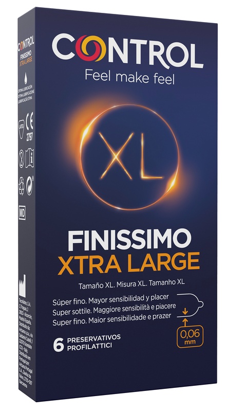 CONTROL FINISSIMO XTRA LARGE 6 PEZZI - Farmastop