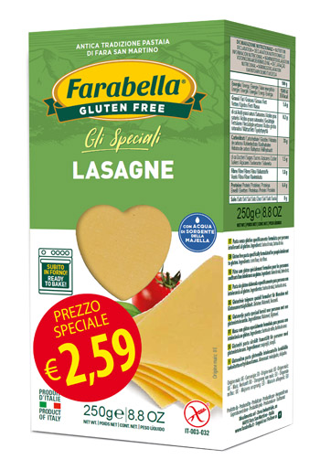 FARABELLA LASAGNA PROMO 250 G X 6 PEZZI - Farmastop