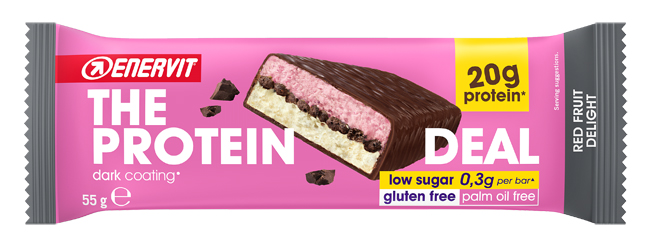 ENERVIT PROT DEAL BAR 55 G RED FRUIT - Farmastop