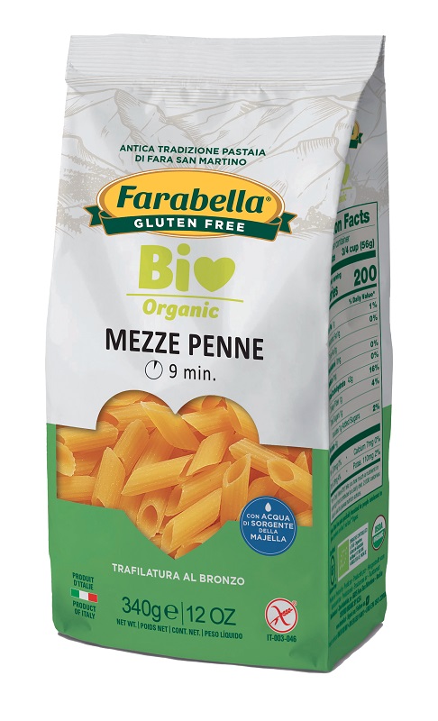 FARABELLA BIO MEZZE PENNE MAIS RISO 340 G - Farmastop