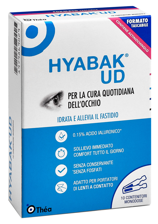 HYABAK UD SOSTITUTO LACRIMALE 10 MONODOSI 4 G - Farmastop