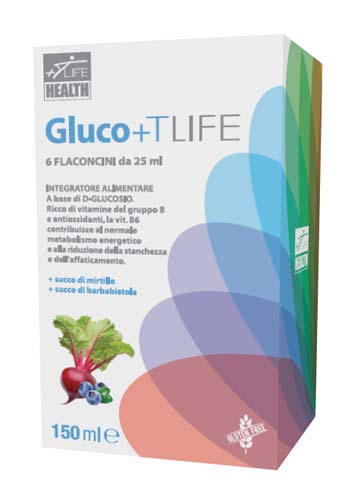 GLUCO+TLIFE 6 FLACONCINI X 25 ML - Farmastop