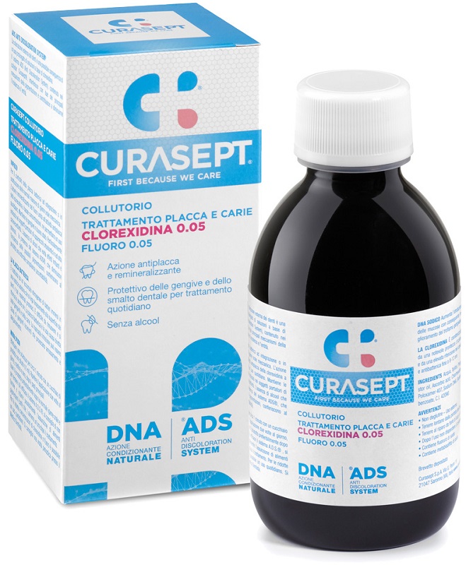 CURASEPT COLLUTORIO 0,05 ADS + DNA 200 ML - Farmastop