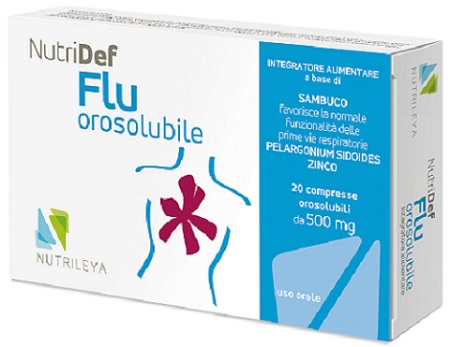 NUTRIDEF FLU OROSOLUBILE 20 COMPRESSE - Farmastop