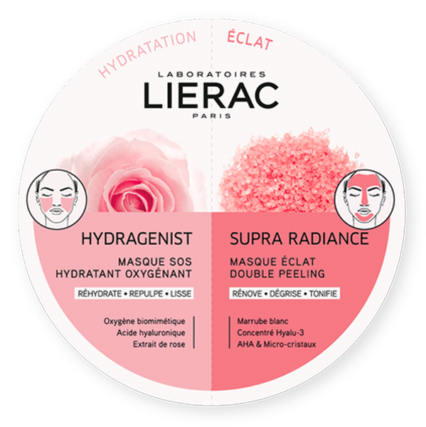 LIERAC MONO MASK HYDRA + SUPRA RADIANCE 2 X 6 ML - Farmastop