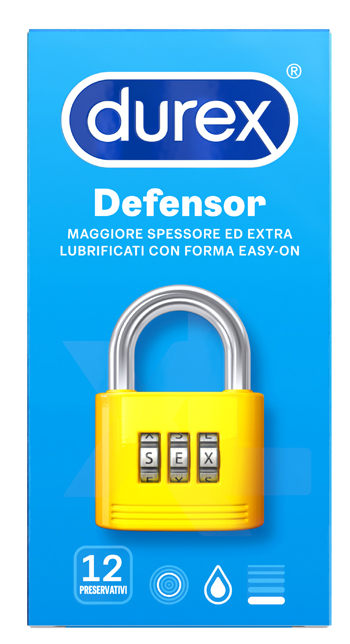 PROFILATTICO DUREX DEFENSOR 12 PEZZI - Farmastop