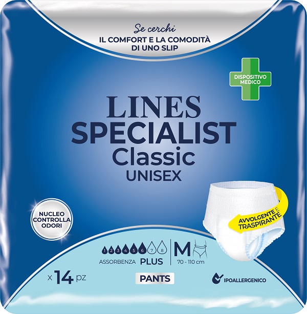 LINES SPECIALIST CLASSIC PANTS PLUS M 14 PEZZI - Farmastop