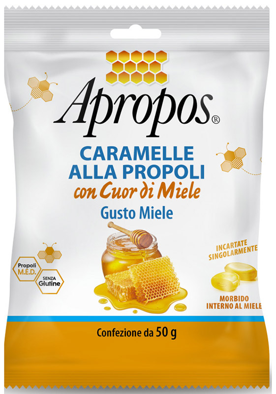 APROPOS CARAMELLE DURE MIELE CUOR DI MIELE 50 G - Farmastop