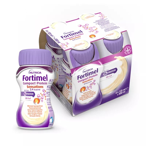 FORTIMEL COMPACT PROTEIN HOT TROPICAL GINGER 4 X 125 ML - Farmastop