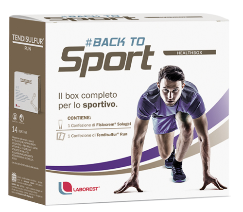 LABOREST BOX - BACKTOSPORT CON TENDISULFUR RUN 14 BUSTINE + FISIOCREM 60 ML - Farmastop