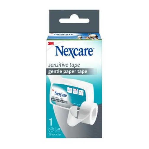 CEROTTO SU ROCCHETTO NEXCARE SENSITIVE TAPE 2,5X500CM CON DISPENSER - Farmastop