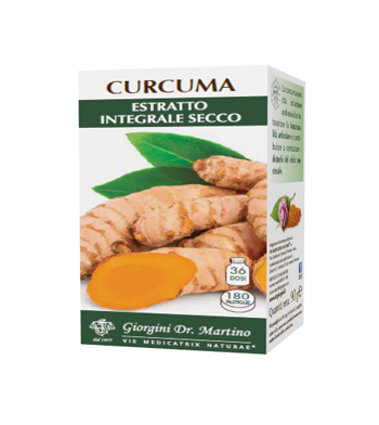 CURCUMA ESTRATTO INTEGRALE SECCO 180 PASTIGLIE - Farmastop
