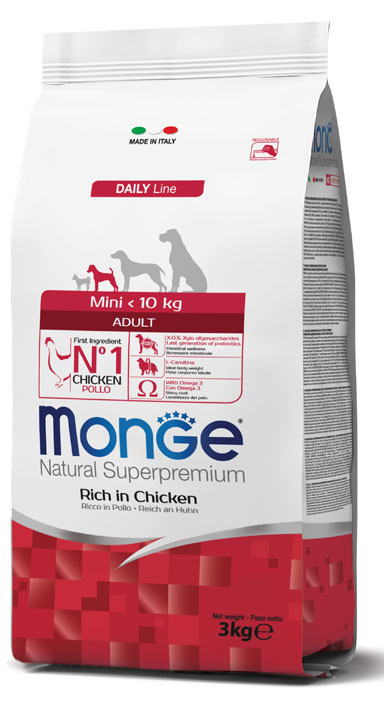 MONGE DOG MINI ADULT 3 KG - Farmastop