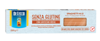 DE CECCO SPAGHETTI N12 LENTICCHIE ROSSE 250 G - Farmastop