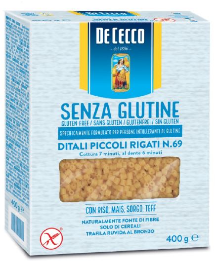 DE CECCO DITALI PICCOLI RIGATI N69 400 G - Farmastop